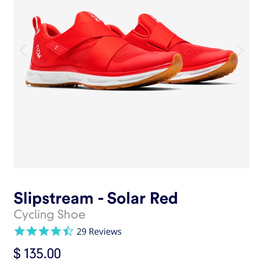 TIEM red spin shoes US 9 EU 40